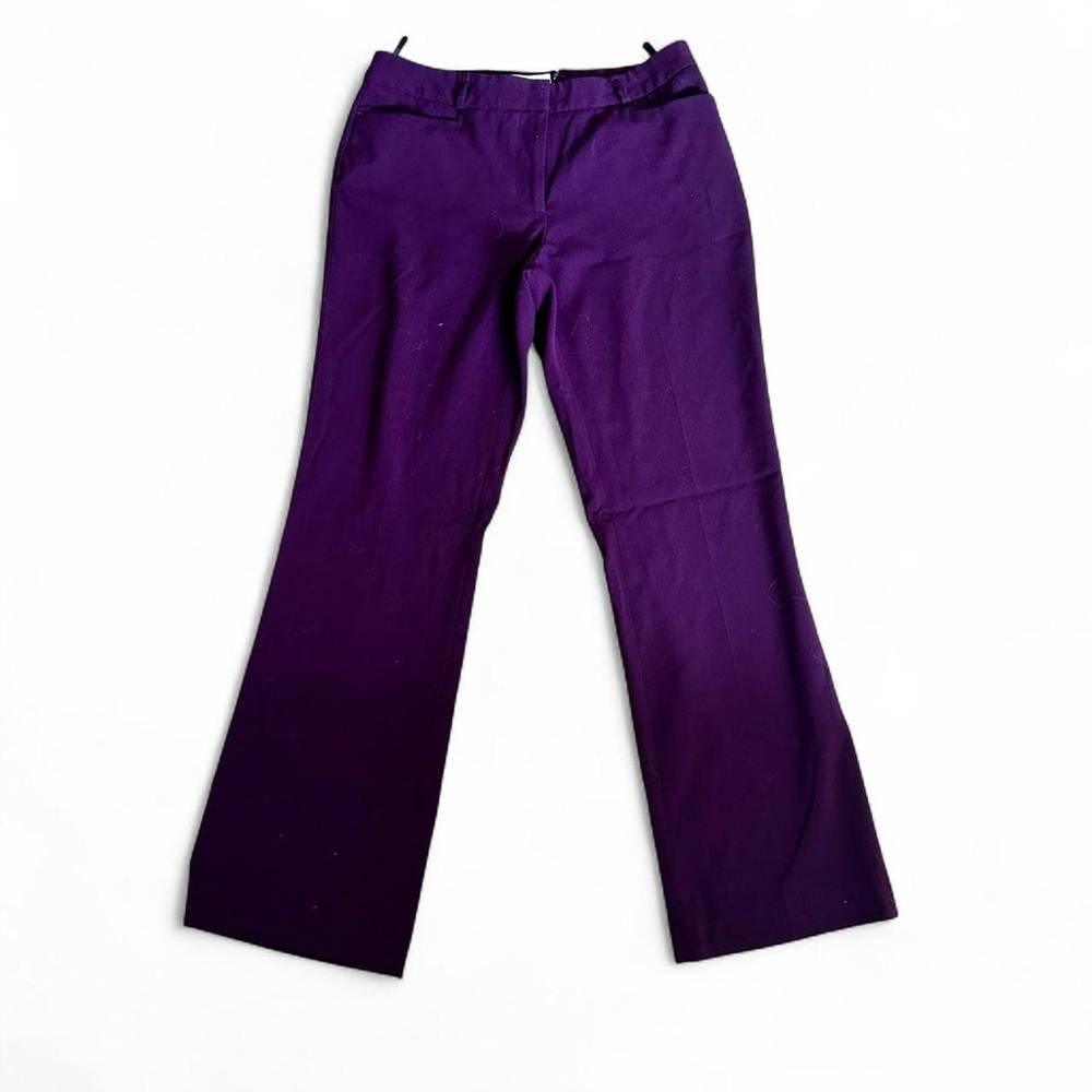 Calvin Klein woman’s plum bootcut stretchy dress office business trousers sz 6P